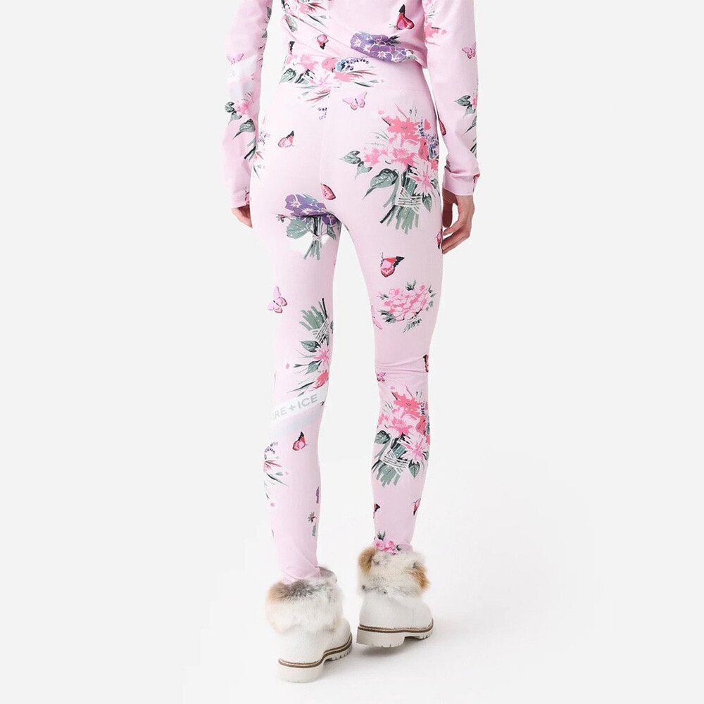 BOGNER X LoveShackFancy Lolei Ski Legging Pink Floral Butterfly GIRLS Sz 12/13Y - Picture 3 of 16
